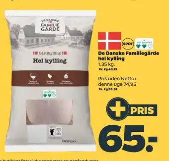 Netto De Danske Familiegårde hel kylling tilbud