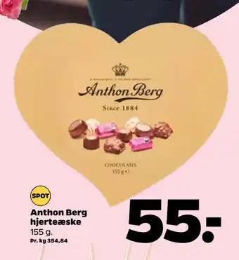 Netto Anthon Berg hjerteæske tilbud