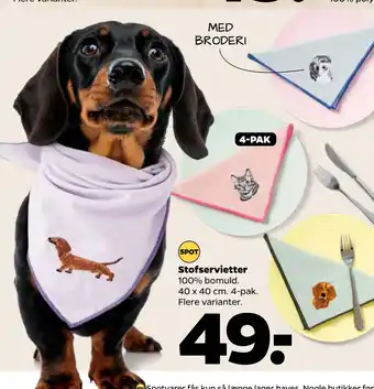 Netto Stofservietter tilbud