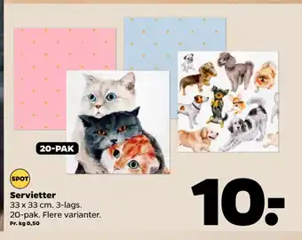 Netto Servietter tilbud