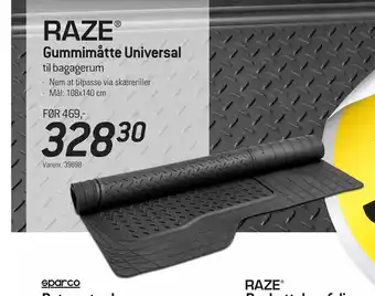 Thansen Gummimåtte Universal tilbud