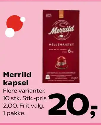 SuperBrugsen Merrild kapsel tilbud