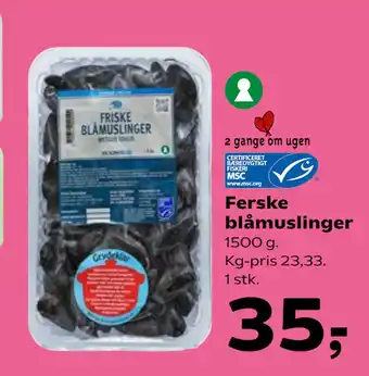 Kvickly Ferske blåmuslinger tilbud