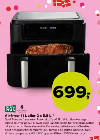 SuperBrugsen Airfryer 11 L eller 2 x 5,5 L tilbud