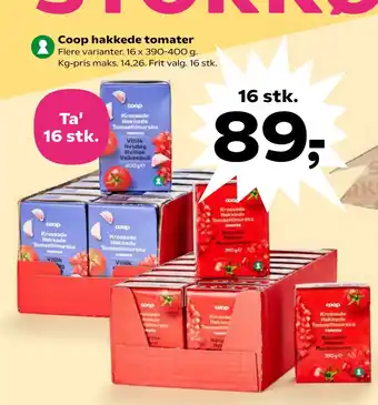 Kvickly Coop hakkede tomater tilbud