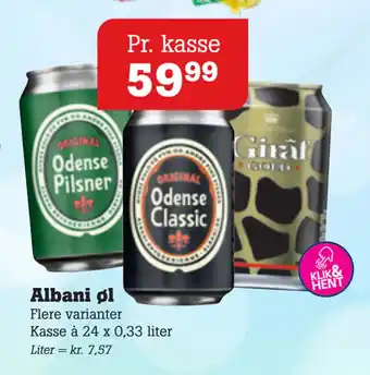 Poetzsch Padborg Albani øl tilbud