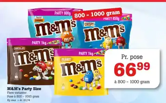Poetzsch Padborg M&M's Party Size tilbud