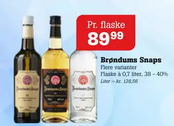 Poetzsch Padborg Brøndums Snaps tilbud