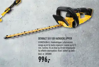 Johannes Fog DEWALT 18 V XR HÆKKEKLIPPER tilbud