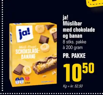 Poetzsch Padborg ja! Müslibar med chokolade og banan tilbud