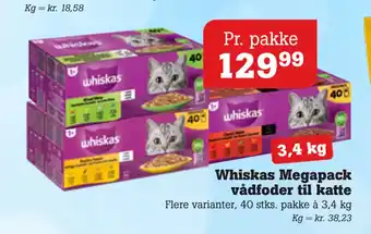 Poetzsch Padborg Whiskas Megapack vådfoder til katte tilbud