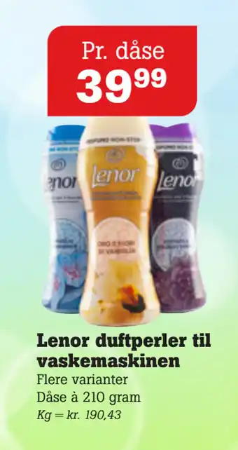 Poetzsch Padborg Lenor duftperler til vaskemaskinen tilbud