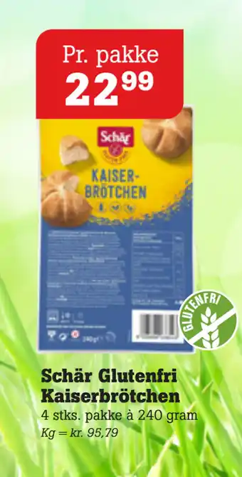 Poetzsch Padborg Schär Glutenfri Kaiserbrötchen tilbud