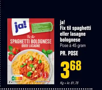 Poetzsch Padborg ja! Fix til spaghetti eller lasagne bolognese tilbud