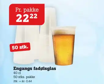 Poetzsch Padborg Engangs fadølsglas tilbud