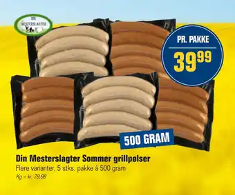 Otto Duborg Din Mesterslagter Sommer grillpølser tilbud