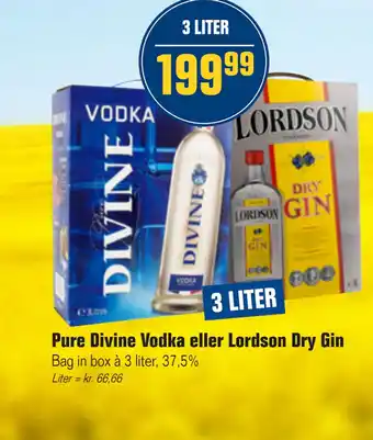 Otto Duborg Pure Divine Vodka eller Lordson Dry Gin tilbud