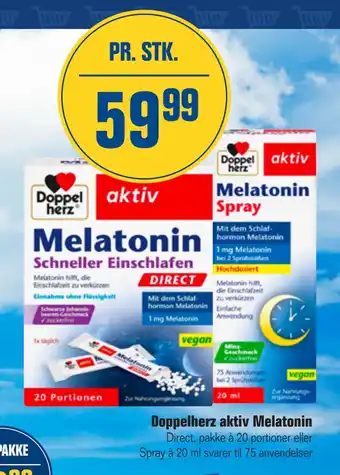 Otto Duborg Doppelherz aktiv Melatonin tilbud