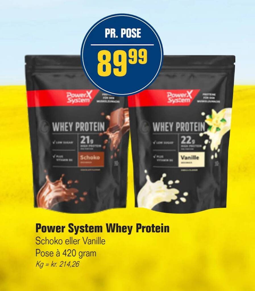 Power System Whey Protein tilbud hos Otto
