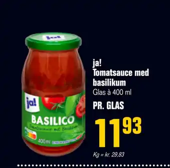 Otto Duborg ja! Tomatsauce med basilikum tilbud