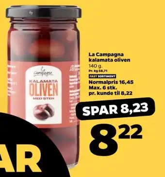 Netto La Campagna kalamata oliven tilbud