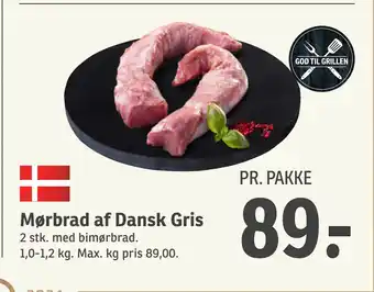 SPAR Mørbrad af Dansk Gris tilbud