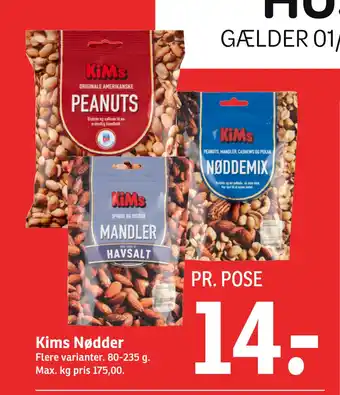 SPAR Kims Nødder tilbud