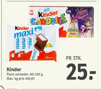 SPAR Kinder tilbud