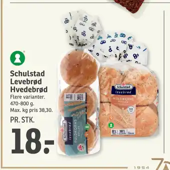 SPAR Schulstad Levebrød Hvedebrød tilbud