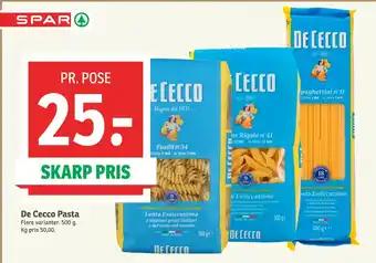 SPAR De Cecco Pasta tilbud