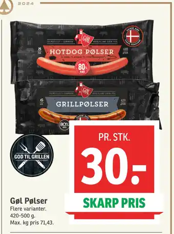 SPAR Gøl Pølser tilbud