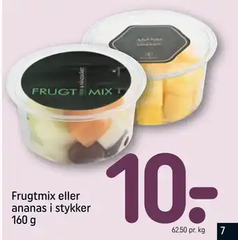 REMA 1000 Frugtmix eller ananas i stykker 160 g tilbud