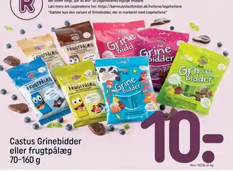 Rema 1000 Castus Grinebidder eller frugtpålæg 70-160 g tilbud