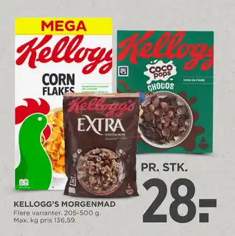 MENY KELLOGG’S MORGENMAD tilbud