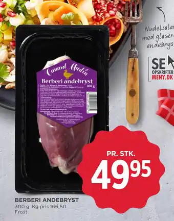 MENY BERBERI ANDEBRYST tilbud