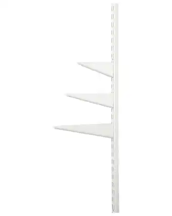 Vægskinne 150 cm - hvid