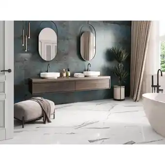 Bauhaus Colour Ceramica gulv-/vægflise Alloy azurro 120x60 cm 1,44 m² tilbud