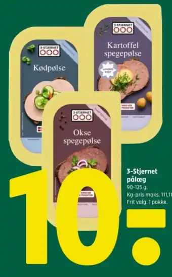 Coop 365 3-Stjernet pålæg tilbud