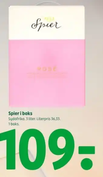 Coop 365 Spier i boks tilbud