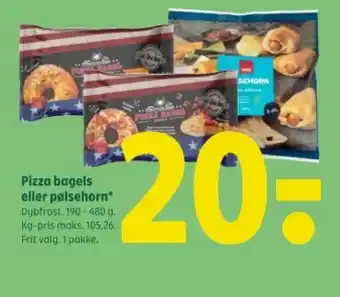 Coop 365 Pizza bagels eller pølsehorn tilbud