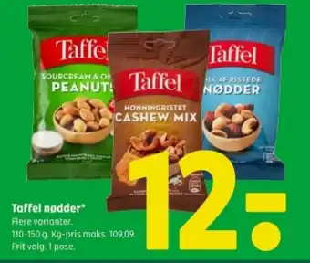 Coop 365 Taffel nødder tilbud