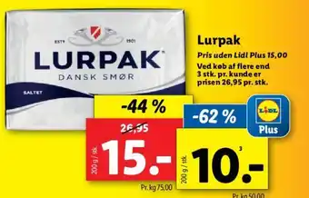 Lidl Lurpak tilbud