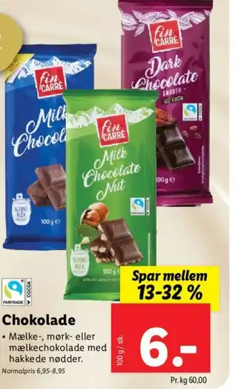 Lidl Chokolade tilbud