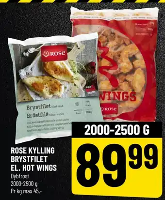 Løvbjerg ROSE KYLLING BRYSTFILET EL. HOT WINGS tilbud