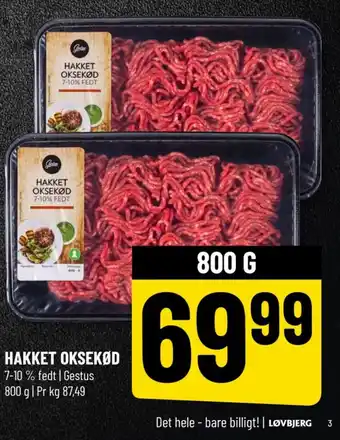 Løvbjerg HAKKET OKSEKØD tilbud