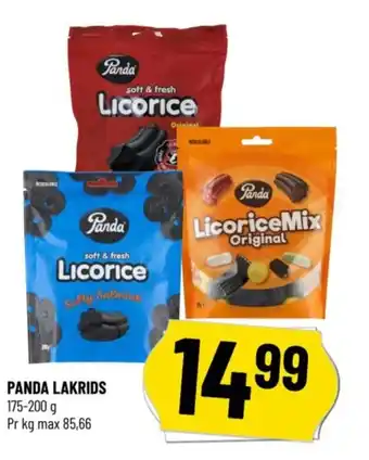 Løvbjerg PANDA LAKRIDS tilbud