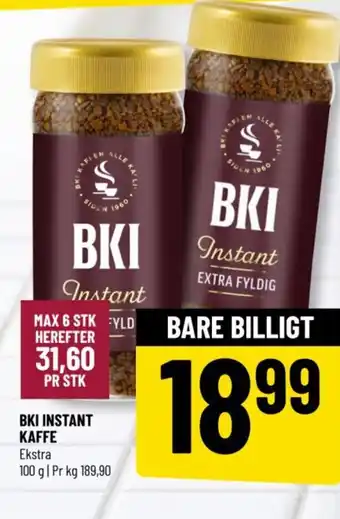 Løvbjerg BKI INSTANT KAFFE tilbud