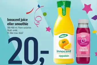 Føtex Innocent juice eller smoothie tilbud