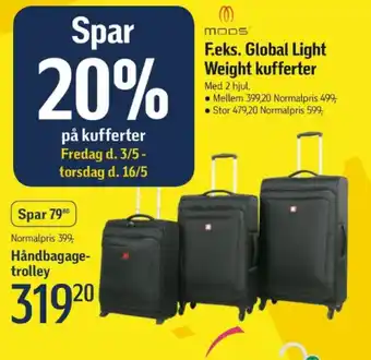 Føtex Håndbagage- trolley tilbud