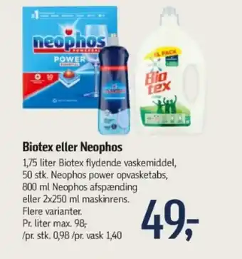 Føtex Biotex eller Neophos tilbud